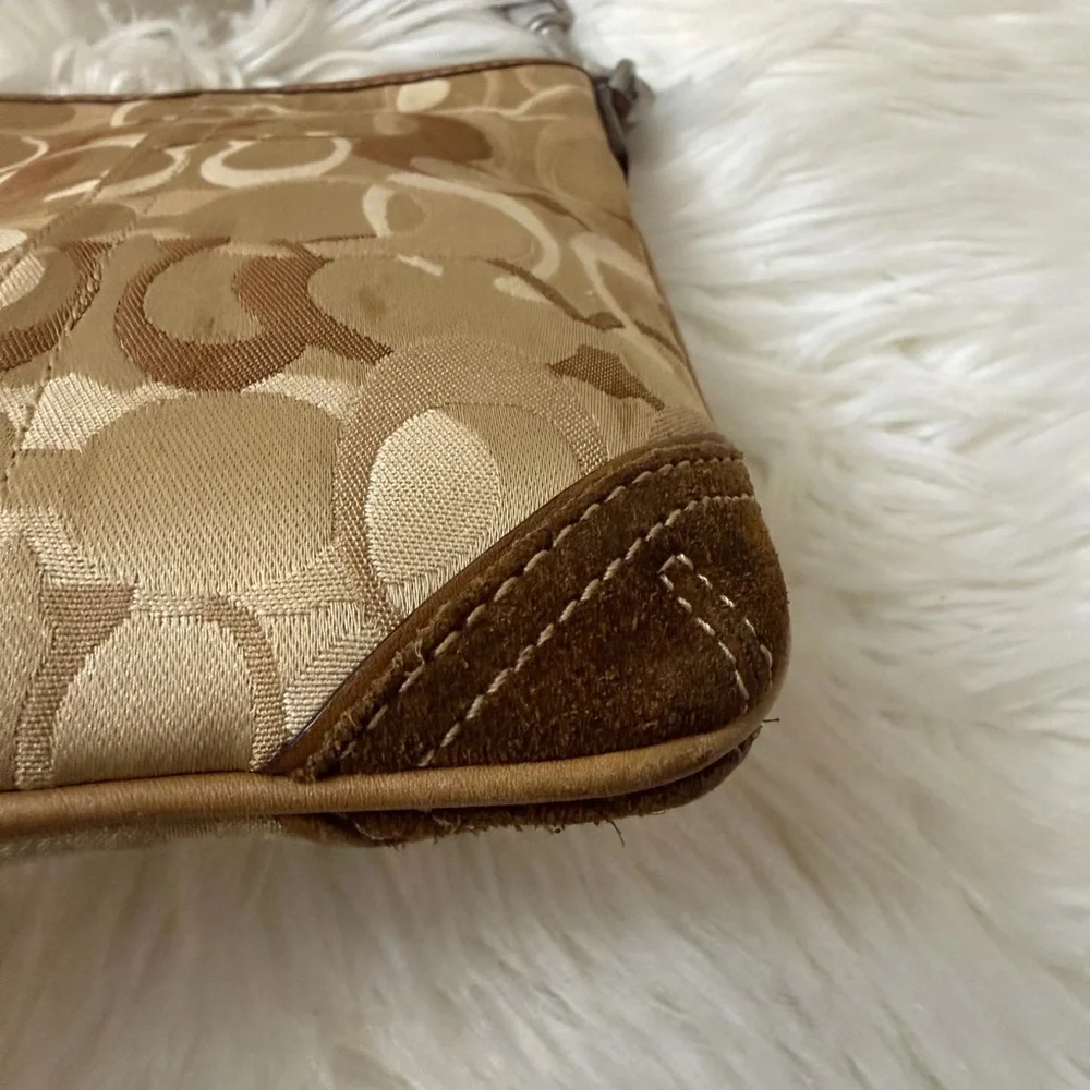 Coach Tan and Brown Crossbody Bag